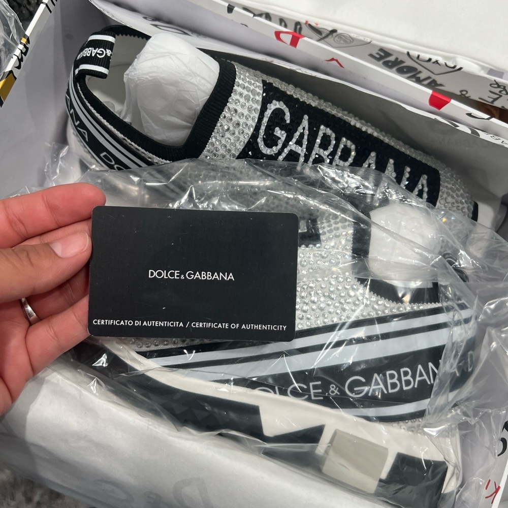 Dolce and Gabbana Sorrento rhinestones sneakers